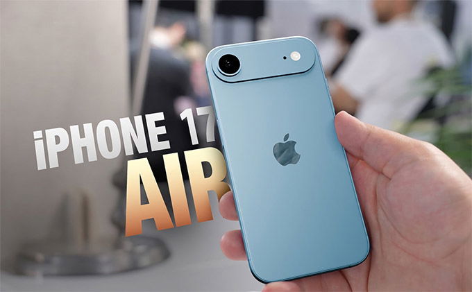 iPhone 17 Air lại gây ấn tượng với thanh camera đơn thanh lịch 