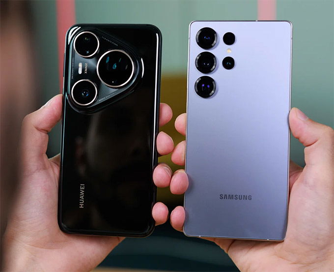 Thiết kế: Huawei Pura 80 Ultra đối đầu Galaxy S25 Ultra