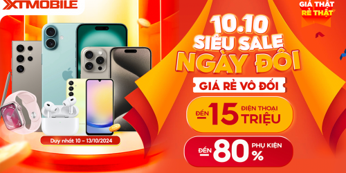 Siêu sale 10.10: Điện thoại giảm đến 13 triệu, phụ kiện giảm thêm 80%