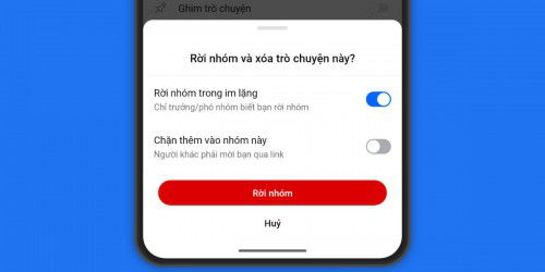 Cách rời nhóm Zalo không ai biết, không để lại thông báo