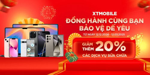 Ưu đãi độc quyền giảm 20% dịch vụ sửa chữa dành cho khách hàng XTmobile