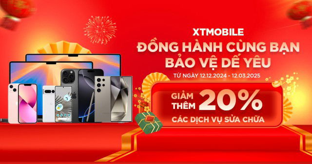 Ưu đãi độc quyền giảm 20% dịch vụ sửa chữa dành cho khách hàng XTmobile