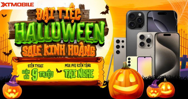 Haloween - Sale kinh hoàng tại XTmobile: Điện thoại giảm khủng, phụ kiện ưu đãi sâu!