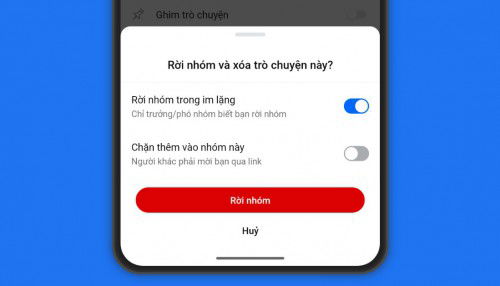 Cách rời nhóm Zalo không ai biết, không để lại thông báo