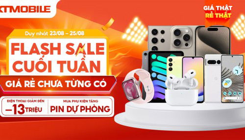 Siêu sale cuối tuần mua gì cũng rẻ tại XTmobile: Điện thoại, phụ kiện...giảm chạm đáy chỉ từ 9K