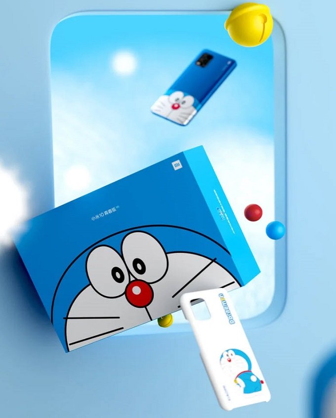 Xiaomi Mi 10 Youth Doraemon sẽ tặng thêm một chiếc ốp lưng theo chủ đề Doraemon