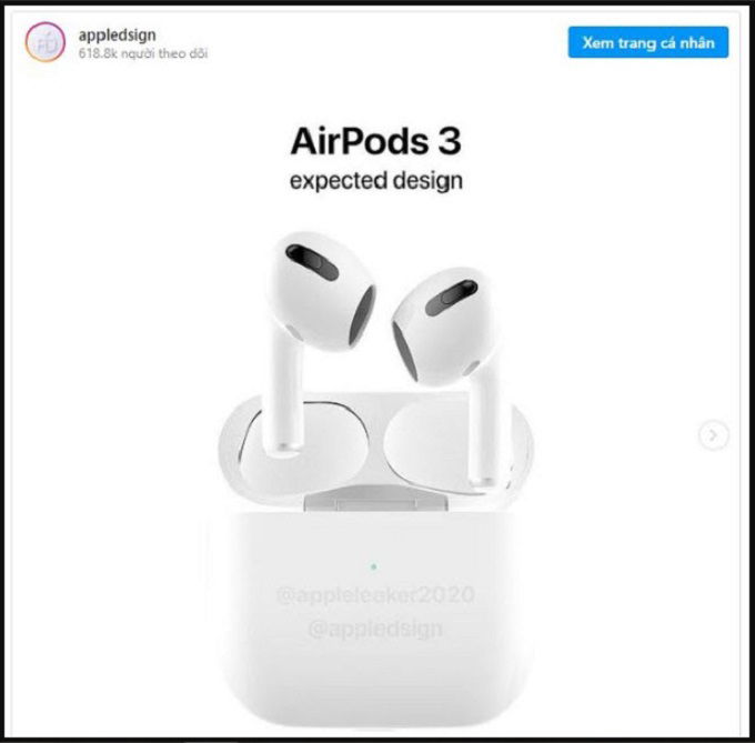 Thiết kế AirPods 3 khá ấn tượng