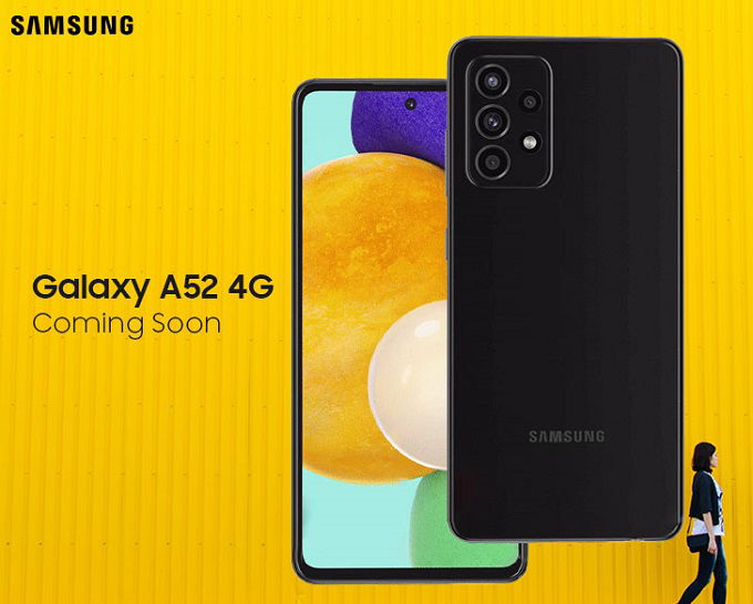 Galaxy A52 4G sẽ đi cùng 4 camera trong đó cảm biến chính 64MP