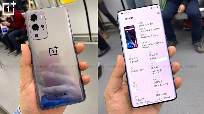 OnePlus 9 được tích hợp tấm nền AMOLED phẳng 6.55 inch