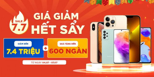 Từ 04.07 - 07.07: Điện thoại iPhone 13, Galaxy Note 20, Tablet đồng loạt giảm đến 7,4 triệu