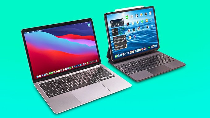 Sự khác biệt về kích thước Macbook Air M1 và iPad Pro M1 11inch