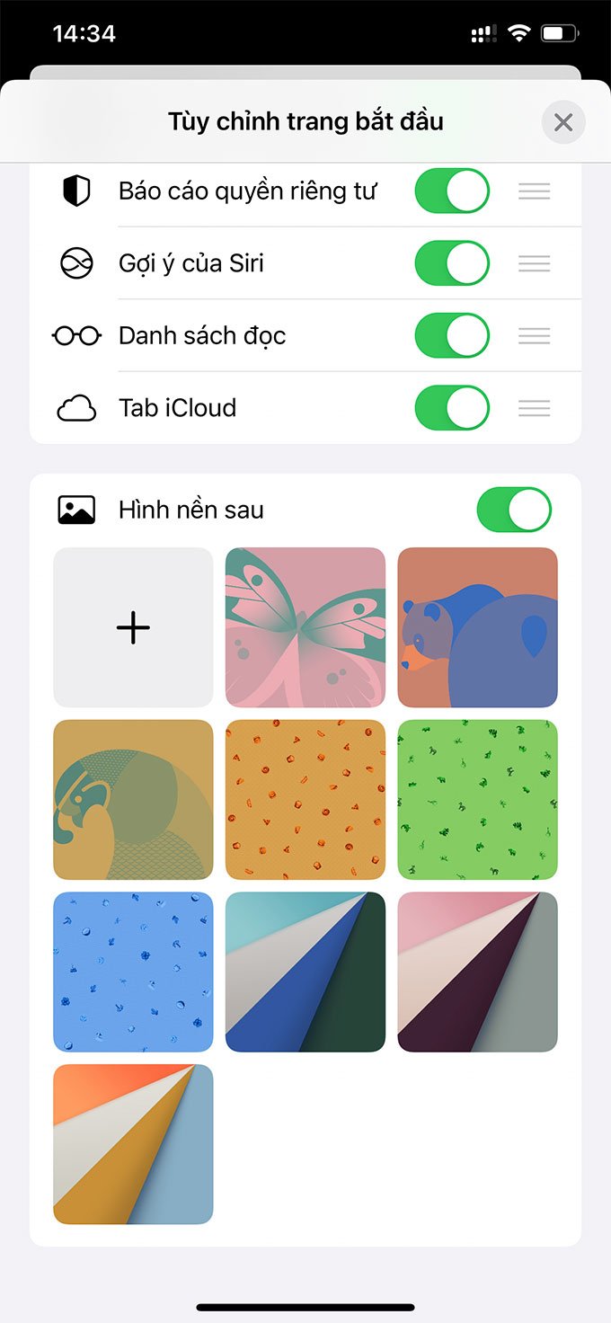 Cách đặt ảnh nền tùy chỉnh cho Safari trên iOS 15
