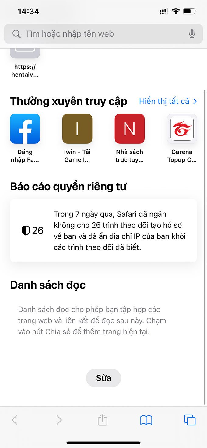 Hướng dẫn sử dụng Safari trên iOS 15
