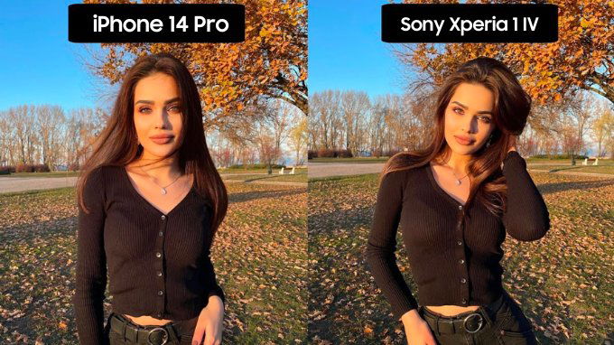 So sánh ảnh chụp iPhone 14 Pro và Sony Xperia 1 IV