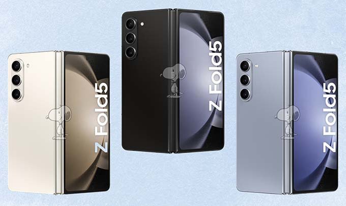 Các tùy chọn màu sắc và bộ nhớ của Galaxy Z Fold 5