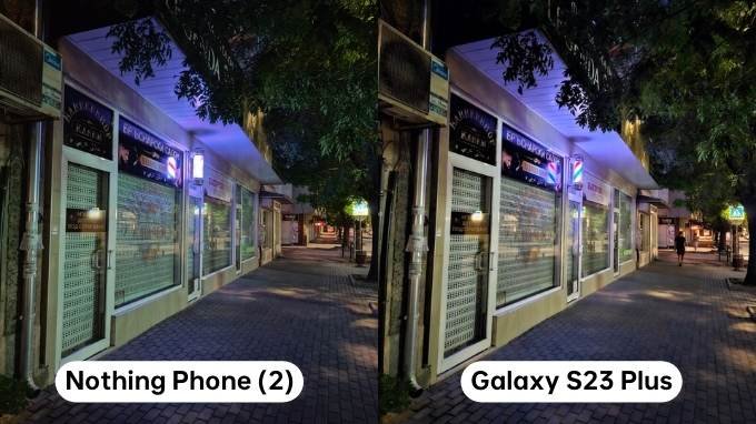 So sánh camera chính khi chụp thiếu sáng giữa Galaxy S23 Plus và Nothing Phone (2)xtmobile