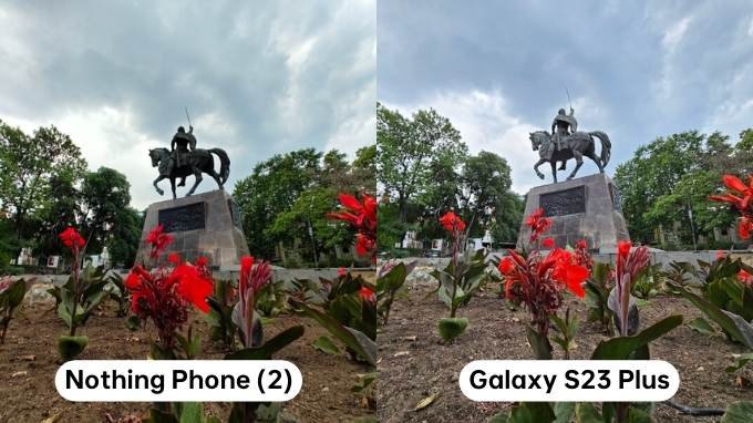 So sánh camera góc siêu rộng trên Galaxy S23 Plus và Nothing Phone (2)