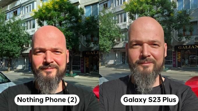 So sánh camera selfie trên Galaxy S23 Plus và Nothing Phone (2)