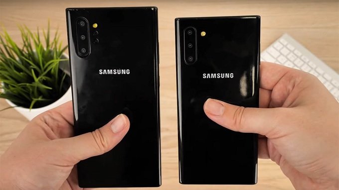  Kích thước Galaxy Note 10 Plus lớn hơn Galaxy Note 10