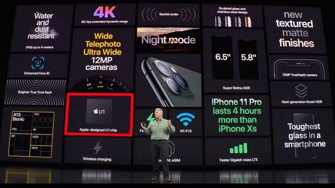 Apple không nhắc đến U1 nhiều trong màn ra mắt iPhone 11