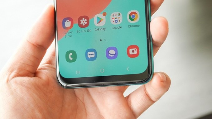 Galaxy A50s được trang bị công nghệ cảm biến vân tay dưới màn hình