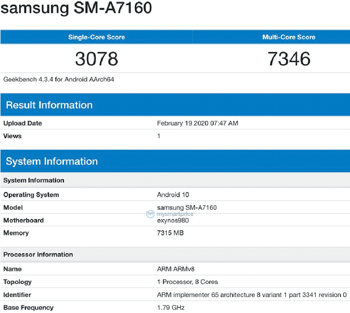 galaxy-a71-lo-dien-cau-hinh-tren-geekbench-co-ket-noi-5g-xtmobile