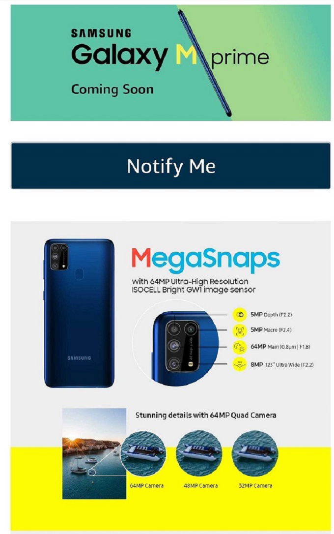 Quảng cáo của Galaxy M31 Prime