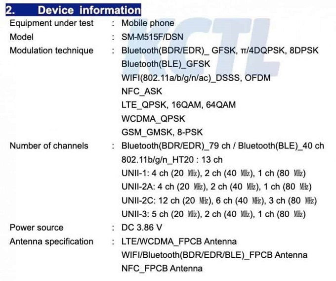 Thông số máy trên FCC