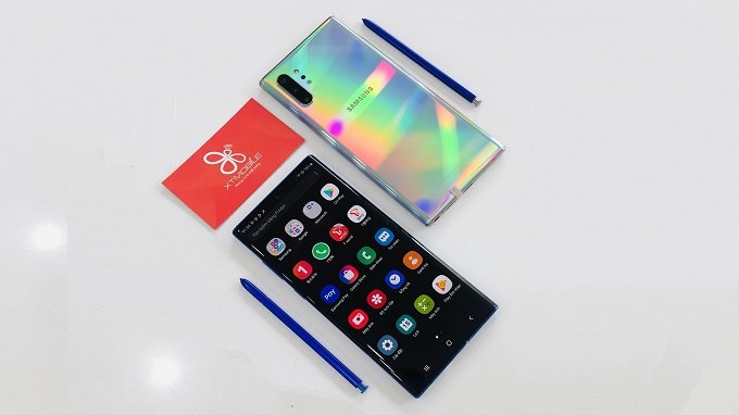 Thiết kế Galaxy Note 10 Plus 512GB Mỹ được hoàn thiện từ khối kim loại cao cấp 