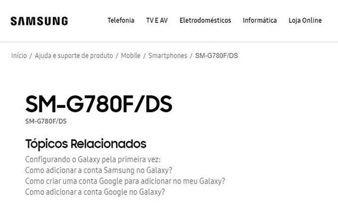 Mã hiệu Galaxy S20 FE xuất hiện trên web của Samsung Brazil