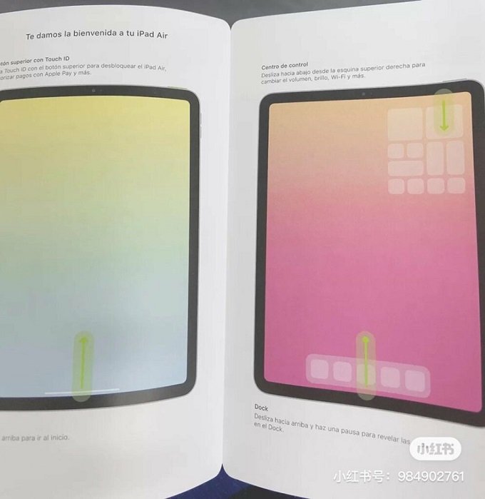 Hình ảnh cuốn hướng dẫn sử dụng của iPad Air 4 lộ diện