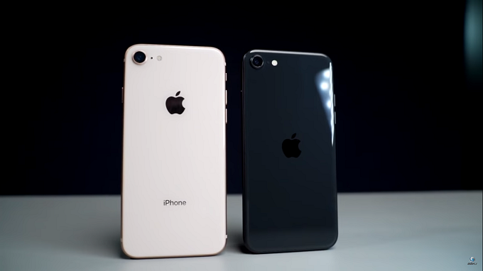 iPhone 8 và iPhone SE dễ dàng phân biệt từ mặt lưng