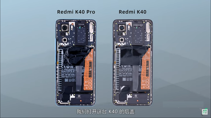 Bên trong Redmi K40 và Redmi K40 Pro gần như tương đồng