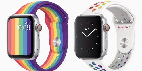 Apple Watch được trang bị thêm 2 mẫu dây Pride và một mặt đồng hồ Pride mới nhằm ủng hộ người đồng tính