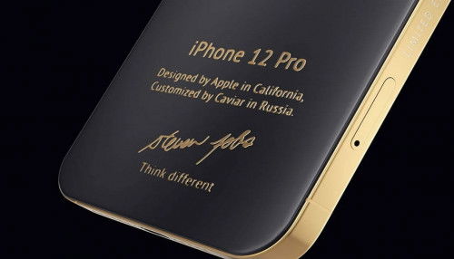 Caviar giới thiệu phiên bản iPhone 12 Pro đặc biệt dựa trên iPhone 4 và chiếc áo đặc trưng của Steve Jobs