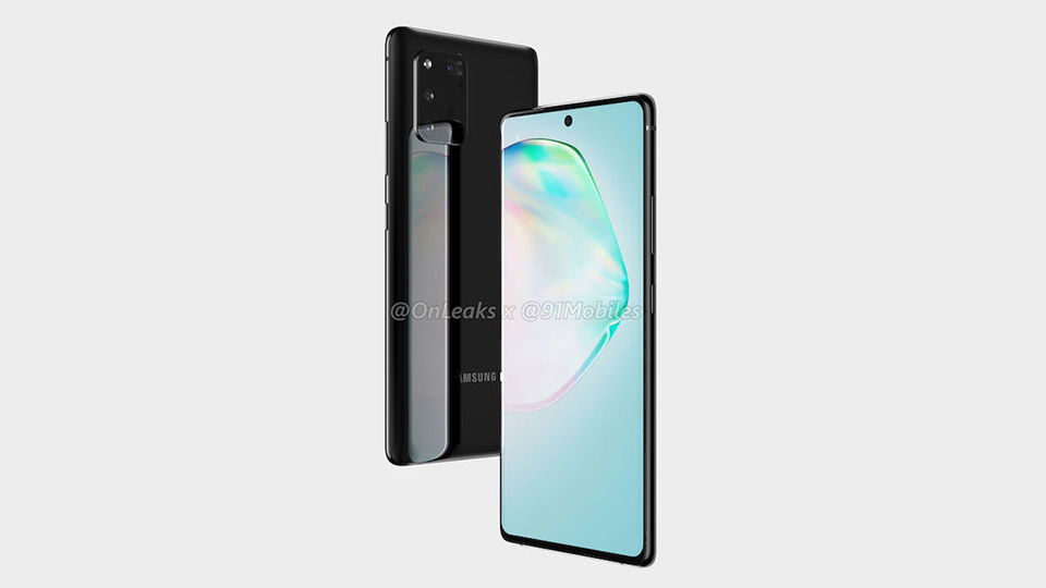 Hình ảnh Render Galaxy A91 xuất hiện rõ nét với thiết kế mới mẻ