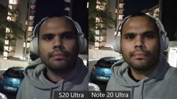 Ảnh chụp selfie thiếu sáng trên Galaxy S20 Ultra và Note 20 Ultra