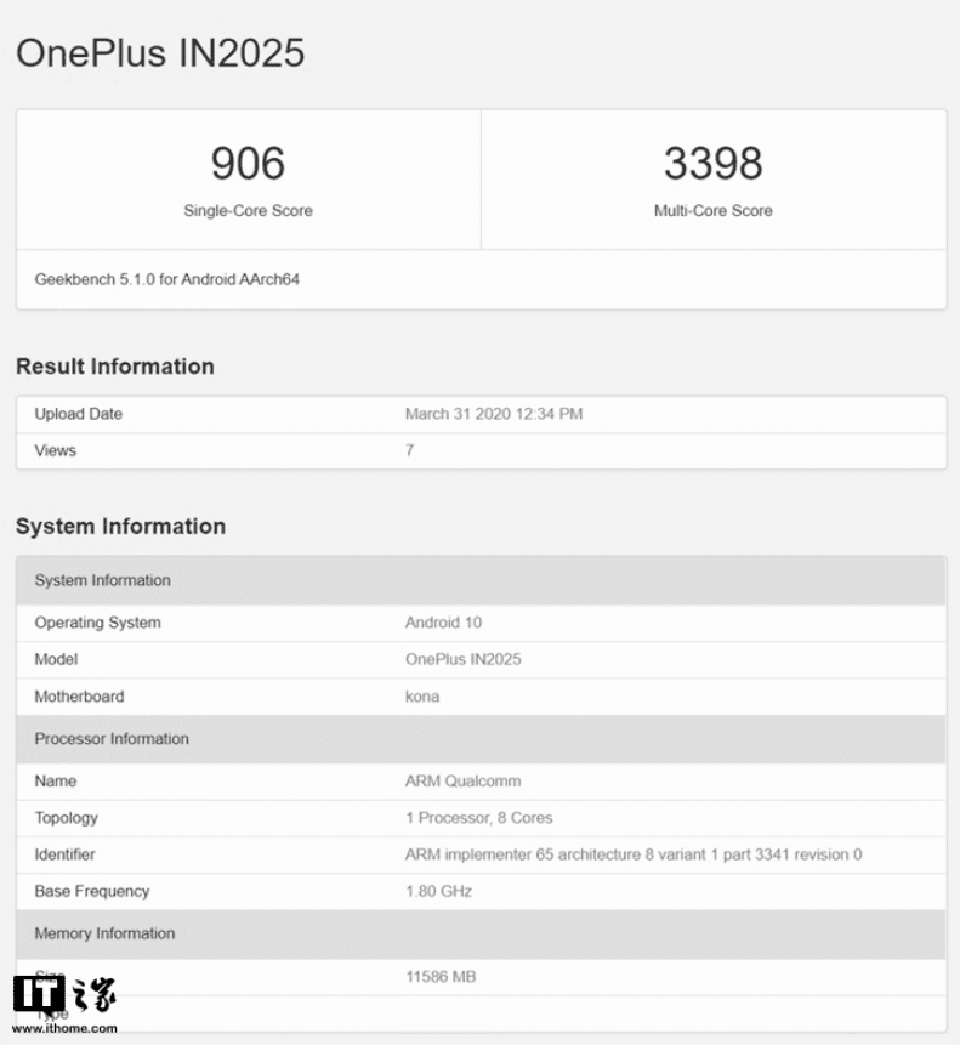 Chưa ra mắt, cấu hình OnePlus 8 Pro xuất hiện trên GeekBench với chip Snapdragon 865, RAM 12 GB với số điểm ngoạn mục