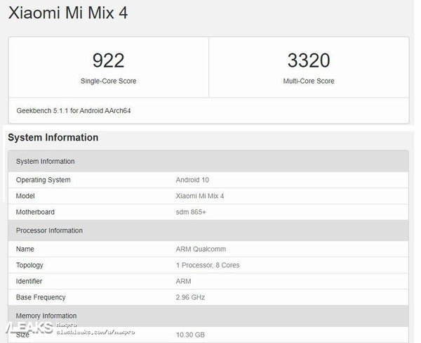 Xiaomi Mi Mix 4 có thể ra mắt với RAM 16GB, xài sao cho hết đây 