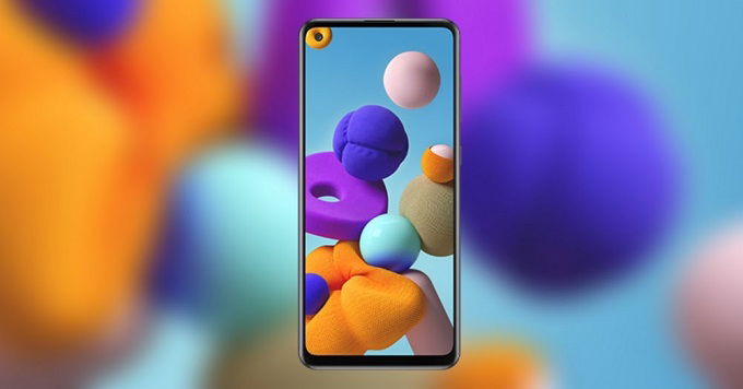  Galaxy A21s được trang bị màn hình Infinity-O bắt mắt cùng module 4 camera sau