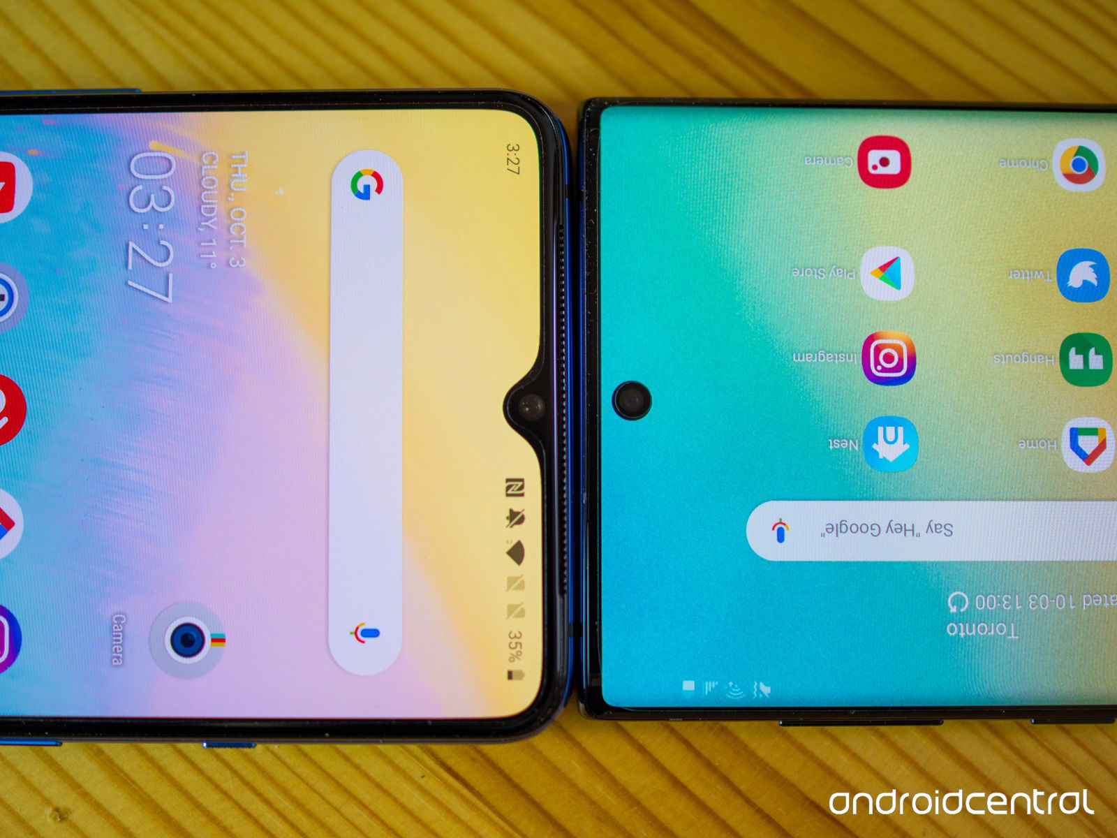 OnePlus 7T là điện thoại OnePlus đầu tiên được phát hành cùng với Android 10