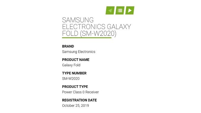 Samsung W20 có mã model gợi nhớ đến Galaxy Fold