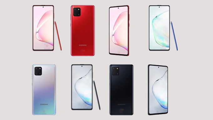  Galaxy Note 10 Lite sẽ được trang bị cụm 3 camera đặt trong ô hình vuông cùng đèn Led