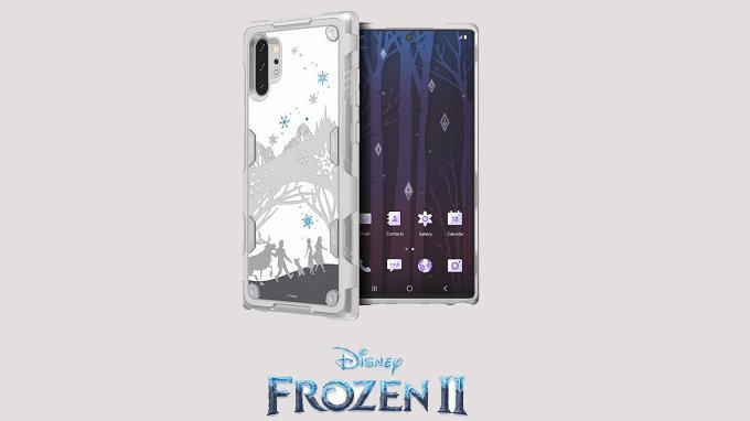 Ốp lưng Galaxy Note 10+ sẽ được thiết kế với hình bông hoa tuyết và khu rừng ma thuật đấy bí ẩn
