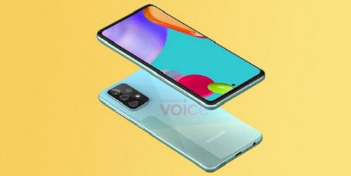 Hình ảnh render Galaxy A52 5G lộ diện với mặt lưng Glasstic ấn tượng