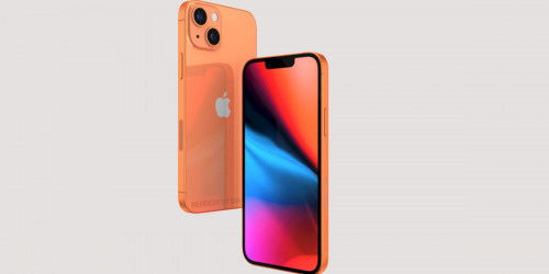 Chiêm ngưỡng hình ảnh iPhone 13 màu cam đầy cuốn hút, thiết kế cạnh phẳng, camera lớn