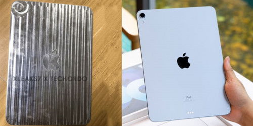 Trên tay khuôn nhôm iPad mini 6: Viền màn hình cân đối, cạnh phẳng, không có nút Home