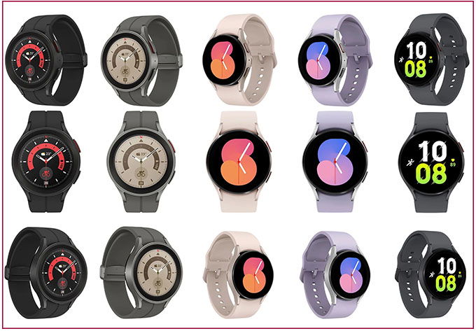 Hình ảnh Galaxy Watch 5 series lộ diện trước khi ra mắt