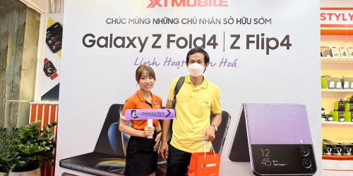 Hình ảnh mở bán Samsung Galaxy Z Fold 4 và Z Flip 4 tại XTmobile