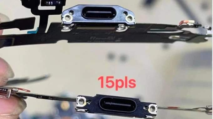 Cổng sạc USB-C trên iPhone 15 Plus và iPhone 15 Pro Max